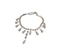 Gissroys Sparkling Necklace Simple Necklace Beautiful Pearls Tassels Beaded Suitable For Various Occasion Trendy Statement