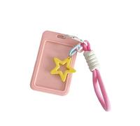 Gissroys Star Card Covers Photocard Anti Lost Key Chain Case Protective Cover Beautiful Bus Protection Holder Star Case, a