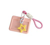 Gissroys Star Card Covers Photocard Anti Lost Key Chain Case Protective Cover Beautiful Bus Protection Holder Star Case, b