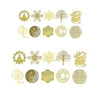 Gissroys Sticker Simulation Resin Decorative Pyramid Epoxy Resin Craft for Painting Tower Jewellery Making Copper, A, As described