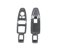 Gissroys Stylish Carbon Fiber Look Window Switches Panel Window Button Covers Decoration For 3GT F20 Vehicle Interior Enhancement ABS Car Trim