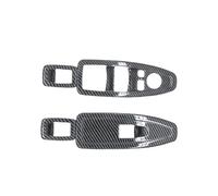 Gissroys Stylish Carbon Fiber Look Window Switches Panel Window Button Covers Decoration For 3GT F20 Vehicle Interior Enhancement ABS Car Trim