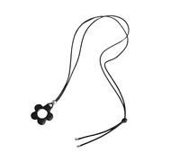 Gissroys Stylish Resin Flower Necklace with Cable Accessories for Women Should Improve Your Fashionable Statement Pieces Retro Styles Women's Necklace, one size, As described, As described