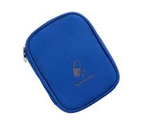 Gissroys Travel First Aid Bag Empty Medicine Storage Bag with Multiple Compartments Small First Aid Bag with Zip First Bag, Blue, Mass beauty