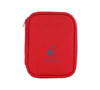 Gissroys Travel First Aid Bag Empty Medicine Storage Bag with Multiple Compartments Small First Aid Bag with Zip First Bag, red, Mass beauty