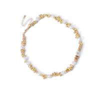 Gissroys Trendy Irregular Pearl Necklace Sophisticated Pearl Necklace Perfect for Women The Timelesses Elegant To Appreciate Knowledge Women's Necklace, one size, As described, As described