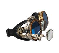 Gissroys Upgraded Steampunk Goggles Welding Goth Cosplay Vintage Goggles Rustics RaveParty Fancy DressCostume For Women Men Gift Steampunk Vintage
