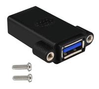 Gissroys USB 3.0 Female Socket Porel Mound to USB A Female Adapter for Connecting USB Male End with Speed Data Transfer and Chanring Connector