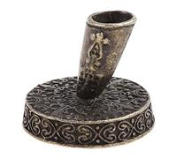 Gissroys Vintage Metal Round Feather Dip Pen Holder Insertion Pens Organiser for Home Bedroom Living Room Desktop Decoration Tool Pluma De