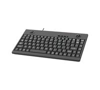 Gissroys Waterproof Ergonomic 88-Key Keyboards with Trackball Navigation 3-Button Mouse Function USB Cable for Commercial Applications Industrial Waterproof Keyboards with Mouse Control