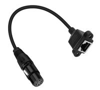 Gissroys XLR5 5-Pin RJ45 Connector Sound Transfer Cable for Live Performances and Radio Stations Music Producer Sound Worshippers