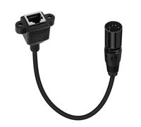 Gissroys XLR5 5-Pin RJ45 Connector Sound Transfer Cable for Live Performances and Radio Stations Music Producer Sound Worshippers