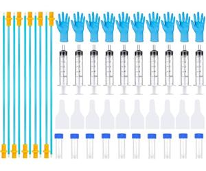 GISUREM 10 Set AI Artificial Insemination Dog Breeding Kit, Canine Breeding Kit, Disposable Canine Artificial Insemination, Dog Insemination Breeder Kit, Canine Breeding Supplies (11.8 inch) M