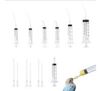 GISUREM Baby Bird Feeding Syringe Set, Pet Parrot Milk Feeding Syringe with Tubes, Manual Syringe Feeder, Liquid Food, Reusable, Syringe with Spoon Tip（10ml*2+12ml*2+20ml+60ml）
