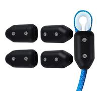 GisWell Rope Clamp Rope Clamps 8 mm Rope Clamps, Reusable Adjustable Rope Connectors Made of Plastic, For 7-8 mm Nylon Ropes Braided Ropes, Pack of 4
