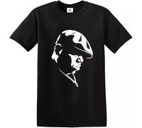 Gisyygg Biggie Smalls T-Shirt Mens Notorious Big Hip Hop Rap Big Tupac 2 PAC Top Black