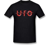 Gisyygg Return Men's UFO Band Logo T-Shirt L Black