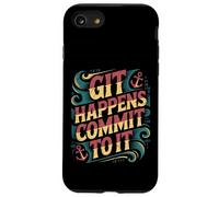Git Happens Commit To It Dev Workflow Programmer Coder - Case for iPhone SE (2020) / 7/8