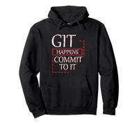 Git Happens Commit To It Dev Workflow Programmer Coder Pullover Hoodie