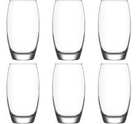 GITABI Modern Clear Highball Glasses Set 6 x 510ml - Drinking Water, Juice Glass and Cocktail Glasses, Tall Drinking Glasses Gift Set , Glasses Drinking Tumbler (GITABIEMP368Sade)