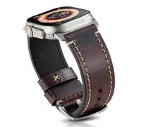 Gitalian Italian Leather Band Compatible with Apple Watch Band 49mm 46mm 45mm 44mm 42mm for Men, Genuine Leather Replacement Strap for iWatch Ultra2/1 Series 10 9 8 7 6 5 SE2, Retro Brown