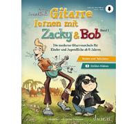 Gitarre lernen mit Zacky & Bob Textbook guitar (easy) with Videos online Autschb