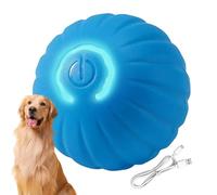 Gitekain Automatic Dog Ball | with LED Light Automatic Interactive Accessory,Small Dog Toys | for Home Outdoor Play Training Exercise Floor Play Travel Scratching Post