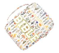 Gitekain Bible Cover Bag - Cute Floral Letter Bible Tote, Stylish Handbag for Women, Convenient for Notebooks, Stationery, Bookmarks, School, College, Workplace, Church, Travel, 25x20.3x7.62cm