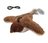 Gitekain Flying Bird Cat Toy | Electric Interactive Pet Game - Remote Electric Chirping Flapping Wings Cat Toy Bird - for Teething Exercise Boredom Indoor Outdoor Small Medium Large Breed