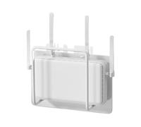 Gitekain Wall Rack - Tool Free Mounted, 1pc Modem Router Layer, for Cable Control Improvement Extended Vent Slots with Stable Support Frame, Network Gear Bracket, Gadgets Organization Home