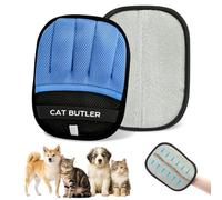 giteo bedding Upgraded Pet Hair Removal Glove, Cat Dog Electrostatic Pet Hair Remover Glove, Washable Reusable Grooming Removal Tool for Couch, Furniture, Carpet, Curtain, Clothing, Car Seat (1Pcs)