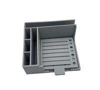 Gitohoni Compact Sticky Note Dispenser, Template Holder and Organizer, Made of Polypropylene, for The Office, Study Or Home. A Great Idea!, Gray