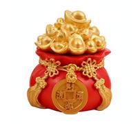 Gitohoni Decorative Wallet Sculpture Prosperity Bag Figur Ornament Symbol Resins Artistic Finish Suitable for gift giving home decoration entry space, C-Type Money Bag, Medium