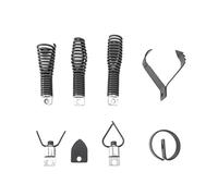 Gitohoni Drain Cleaning Equipment Sewer Snake Attachment Kit Auger Cutter Head Set Pipe Cleaning Machine Tools Drain Cleaner Bits Strong Manganese Steel for