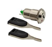 Gitohoni Electronic Key Switch 12mm Practical Multi-purpose Lightweight Portable Security