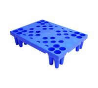 Gitohoni Floor Mat for Goods Storage Pallets 40 X 30 X 10 Cm, Ventilated, Stackable And Multifunctional for Supermarket, Warehouse And Garage, Blue