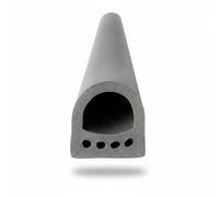 Gitohoni High Strip Hollow Silicone Weather Gasket Sound Absorbing Panel Buffer Shock Resistant Suitable for Industrial Production Electrical Equipment Maintenance, Half-Round KX-14 13x13mm