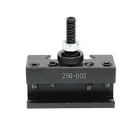 Gitohoni Lathe Cutting Clamp Tool Holder Compact Quick Change Tool Post with Knurled Height Adjuster and Stepped Base for Accurate Tool Centering Suitable for, 250-002