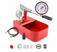 Gitohoni Manual Pressure Pump Pressure Verification Leak Test with Gauge Analog Pressure Gauge Hand Lever Metal, Third Generation Pump with Hydraulic Hose, 70KG Oil Gauge, and Check Valve