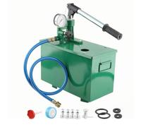 Gitohoni Manual Pressure Pump Test Pump Pressure Tester Gauge Hand Pump Metal Tank Rigid Base Portable Carry for Plumbing Assessment Pipe Lines Workshop Duties, 40KG Large Pump Model