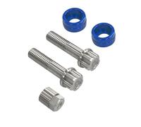 Gitohoni Motorcycle Security Bolt Anti Fastener Screw Locking Sleeve Shock Absorber Mount Stainless Steel M8 Thread Tamper Resistant Replacement suitable for public bike racks event parking, Blue