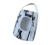 Gitohoni Portable Wipe Holder with Bow Design for Travel and Outdoor Activities, White