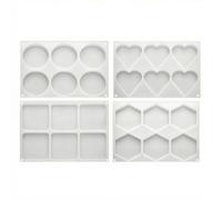 Gitohoni Resin Silicone Casting Coaster Tray Craft Flexible White Silicone for Easy and Use Suitable for DIY Crafting Home Decoration Gift Making Workshop use