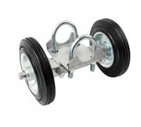 Gitohoni Roller Gate Support Double Wheel Bracket Steel Structure with Rubber Wheels for Travel Adjustable U Suitable for Property Gates Pasture Entries Driveway approaches , 6in