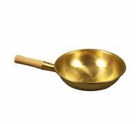 Gitohoni Traditional Copper Wok Uncoated Copper Wok Handmade Cookware for Sautéing, Everyday Cooking, Family Meals, 36CM
