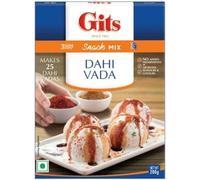 Gits Dahi Vada Instant Snack Mix 200g - A Traditional Indian Savory Snack - Urad Dal Vada Deep Fried & Soaked In Yogurt & Topped With Tamarind Sauce & Indian Spices (Pack of 1)