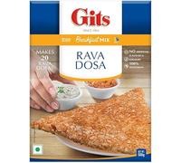Gits Dosa | Idli | Upma | Vada | Medu Vada | Uttappam | Dokla | Sambhar | Packora | Handvo | Snacks | Ready Mix (Pack of 4, Gits Rava Dosa Mix 500g)