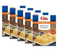Gits Khaman Dhokla Instant Snack Mix 500g - A Traditional Indian Savory Snack - Popular Traditional Gujarati Snack - Makes 60 Khaman Dhokla (Pack of 5)