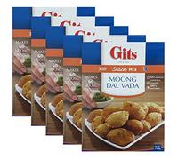 Gits Moong Dal Vada Snack Mix 500g - Makes Delicious Mildly spiced dumplings made of Moong (lentil) flour - A Traditional Indian Savory Snack makes 5 serving (Pack of 5)