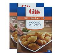 Gits Moong Dal Vada Snack Mix 500g - Makes Delicious Mildly spiced dumplings made of Moong (lentil) flour - A Traditional Indian Savory Snack makes 5 serving (Pack of 2)
